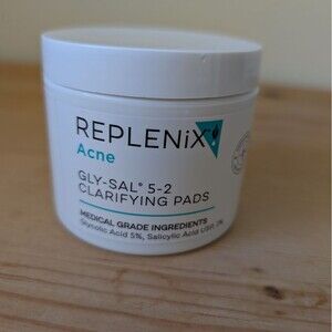 Replenix Acne Gly-Sal 5-2 Clarifying Pads 60 Count New-Sealed